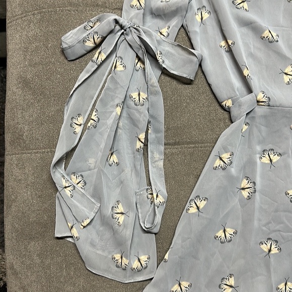 π¦π¦ Topshop Moth Tie Butterfly Sleeve Skater Dressπ¦π¦ - Picture 4 of 12